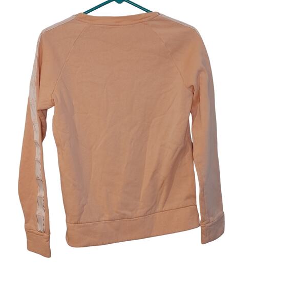 Adidas Size Small S Light Pink Sweatshirt Workout Long Sleeve Comfy Athleisure - Picture 2 of 9